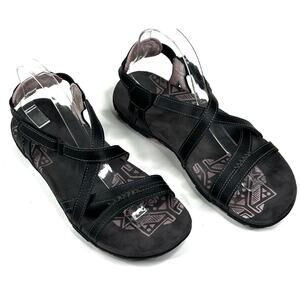 Merrell Keepsake Women's Sport Sandals Size 9 Black Leather Ankle Strap J289635C